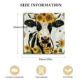 thumbnail image 2 of Acheng Country Sunflower Cow Canvas Prints Wall Art Decor Desk Sign Sunflowers Cow Poster Painting Framed Artwork Home Decoration 20x20in, 2 of 5