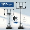 Basketball Hoop Portable Basketball System with Adjustable Height with