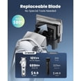 thumbnail image 4 of Dog Clippers for Grooming Thick Coats Low Noise Rechargeable Cordless Pet Shaver with Stainless Steel Blade Waterproof, 4 of 8
