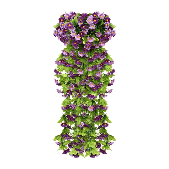 JoyMoreHome Artificial Fake Hanging Flowers Plants, Faux Silk UV Resistant for Outside Front Porch Patio Balcony Decoration