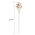 thumbnail image 2 of Baby's Breath Red Artificial Flowers 3 Branches 8 Pcs Real Touch for Wedding Party Home Decoration, 2 of 6