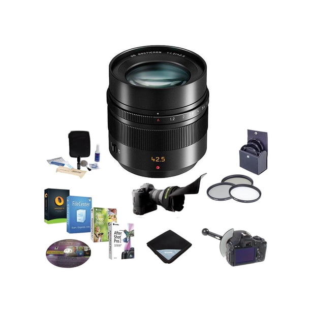 Panasonic Lumix G Leica Dg Nocticron 42 5mm F 1 2 Aspherical Lens For Micro 4 3 System Bundle With 67mm Filter Kit Focusshifter Dslr Follow Focus Walmart Com Walmart Com