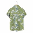 thumbnail image 6 of Titcea Hawaiian Shirts Men Short Sleeve Lapel Stylish Palm Tree Print Shirt Loose Comfort Summer Beach Vacation Tops, M-3XL, 6 of 8