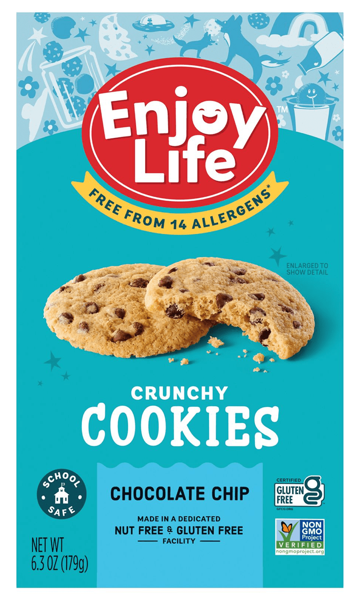 Enjoy Life Foods Gluten Free, Allergy Friendly Chocolate Chip Crunchy Cookies, 6.3 oz