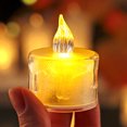 thumbnail image 3 of Vela LED sin llama para decoración de bodas, fiestas de Navidad en casa, velas de té electrónicas con forma de corazón que funcionan con pilas, 3 of 5