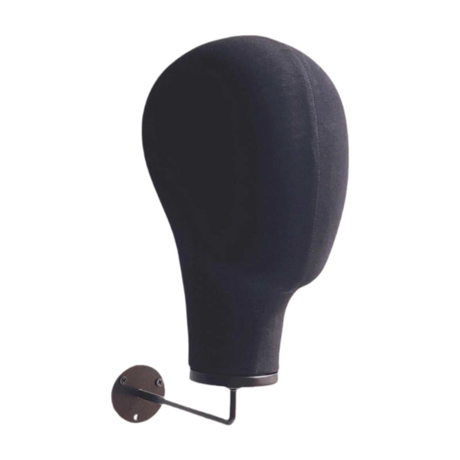 Stgfyxgs Manikin Head Head Display Display Hair Hats and Hairpieces Hat Display Head Linen Head with Hook for Hairdresser Training black
