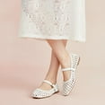 thumbnail image 4 of Cushionaire Weston Hand Woven Ballerina Flats for Women – Faux Leather Mary Jane Shoes Women Footwear with Adjustable Braided Strap, 4 of 14