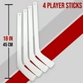 thumbnail image 2 of PRISP Plastic Mini Hockey Stick - 18 Inch Knee Hockey Stick; Sports Gift for Indoors, Basement, Garage, 2 of 7