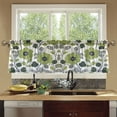 thumbnail image 4 of Yayeee Kitchen Curtains Tier Set of 2 Light Filtering 57"x24" Over Sink Window Panels, Retro Flower Print, 4 of 7