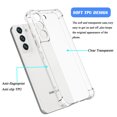 thumbnail image 2 of TakFox For Samsung Galaxy S22/S22 Plus Case, Shockproof Rugged Full Protection Soft TPU Bumper Clear Case Shell Ultra-Thin Slim Fit Flexible Rubber Anti-Scratch Cover, 2 of 7