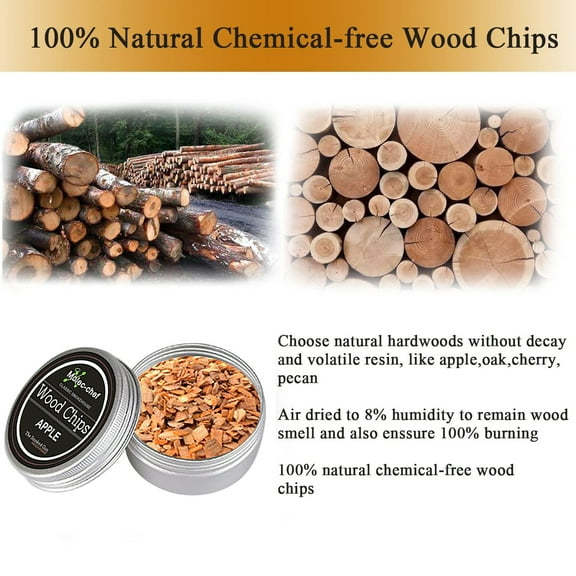 Grill Accessories for Outdoor Grill Wood For And Grilling 8 Natural Flavors Of Walnut And Wood Chips Perfect For Bbq Meat Pork Chicken And Whis