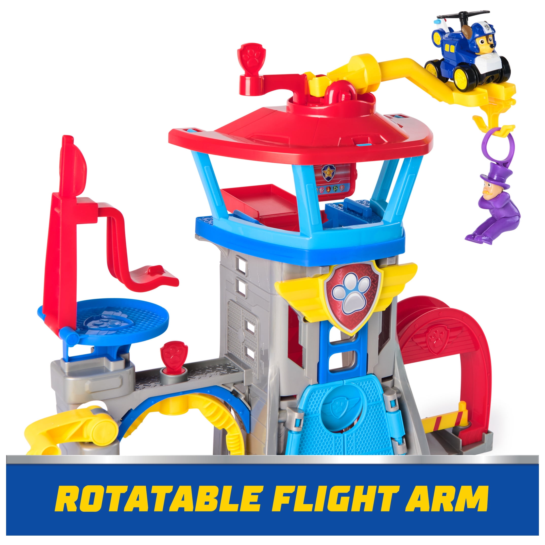 PAW Patrol: Air Rescue, Pup Squad Airport Playset with Chase, Marshall & Skye Vehicles for Kids Ages 3+