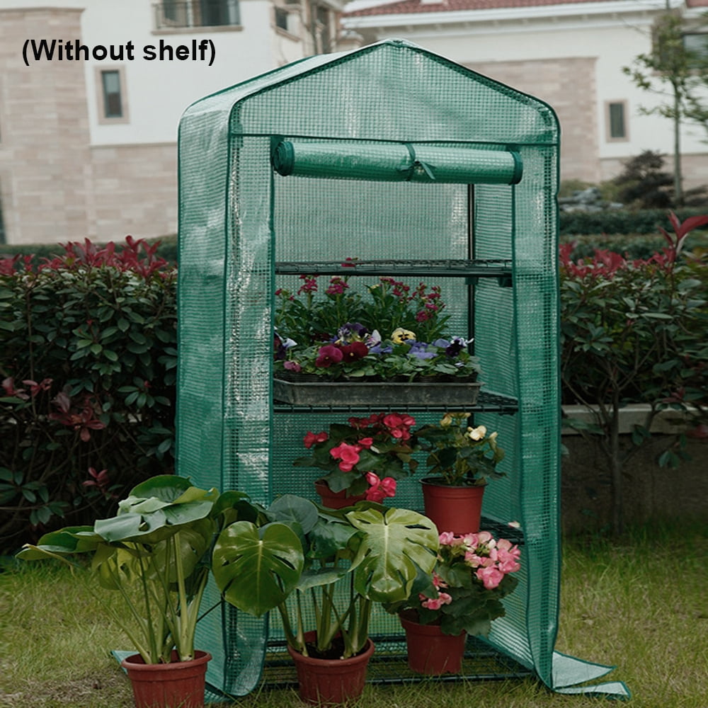 Adifare 4 Tier Greenhouse Cover Garden Walk-in Greenhouse Replacement Plant Covers 70 X 50 X 160 Cm/27.55 * 19.68 * 62.99 In (Not Include Iron Shelf)