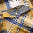 thumbnail image 7 of IWRICH Men's Flannel Shirt Casual Regular Fit Long Sleeve Button down Plaid Shirt with Flap Pockets Light Yellow XXXXL, 7 of 7