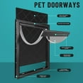 thumbnail image 6 of XL Dog Door for Large & Extra Large Dogs – Weatherproof Magnetic Doggy Door with Lockable Panel, Plastic Flap Pet Door for Giant Breeds, Heavy-Duty Frame for Exterior & Interior Use, 6 of 7