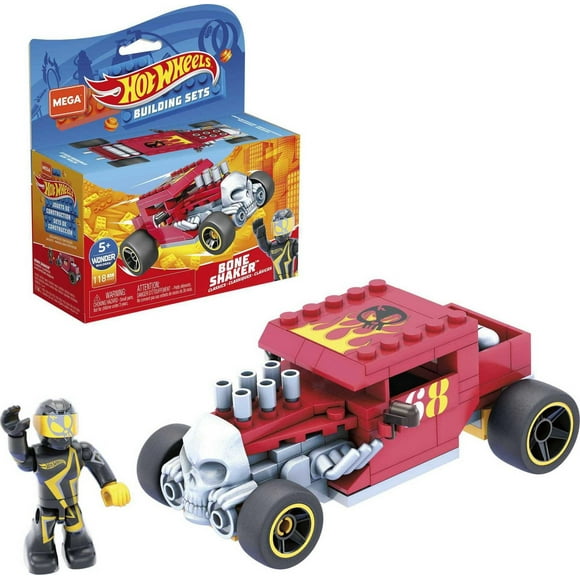 Mega Construx Hot Wheels Bone Shaker Construction Set, Building Toys for Kids - 118 Pieces