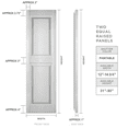 thumbnail image 5 of 12"W X 35"H Lifetime Vinyl, Standard Two Equal Panels, Raised Panel Shutters, W/Installation Shutter-Lok'S & Matching Screws (Per Pair), Paintable, 5 of 10