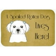 thumbnail image 2 of Caroline's Treasures Maltese Spoiled Dog Lives Here Kitchen/Bath Mat, 2 of 2