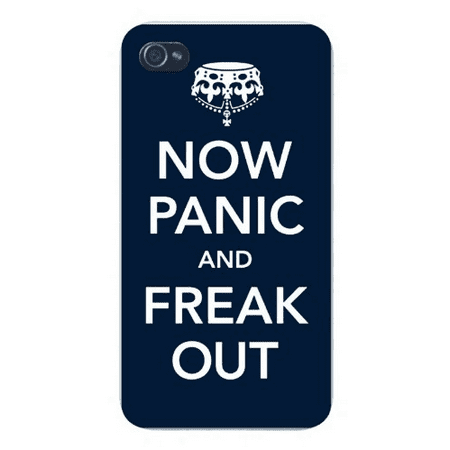 Apple Iphone Custom Case 4 4s White Plastic Snap on - Keep Calm Humor 