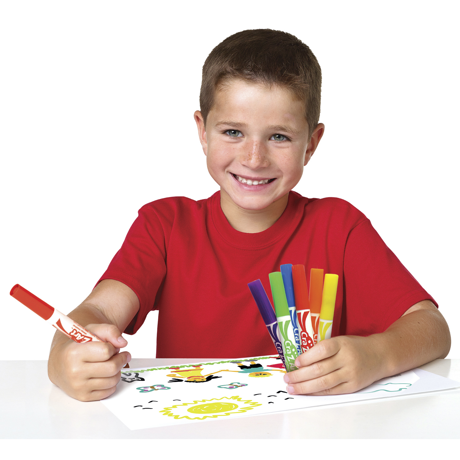 Cra-Z-Art Washable Marker Classroom Pack, Broadline, 8 Color, Pack of 200