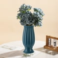 thumbnail image 1 of Jarrón decorativo de plástico | Maceta de imitación de vidrio para decoración del hogar | Centro de mesa para mueble de TV de sala de estar | Soporte para arreglos de flores secas, 1 of 6