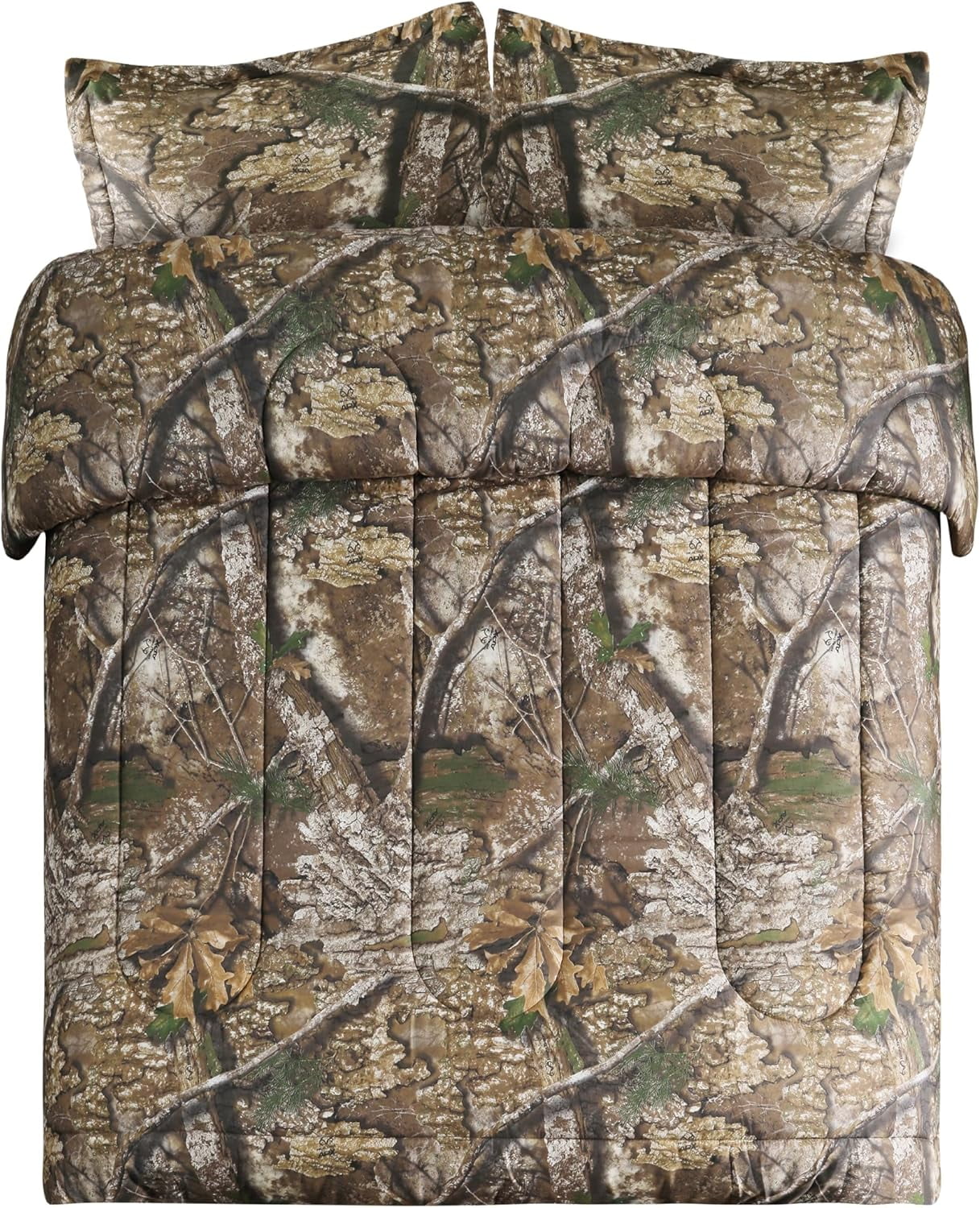 VISI-ONE Realtree APX Camo Full 3 Piece Comforter Set – All-Season Lightweight Microfiber Rustic Western Style Bedding for Hunters, Outdoor & Nature Lovers, Ideal for Cabin, Lodge, Mancave, Camp