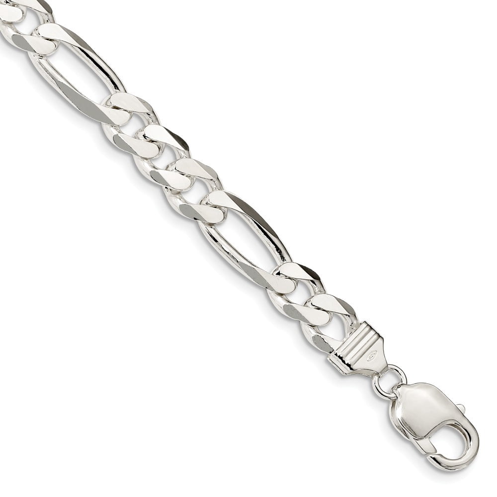 FifiRose 10mm Men’s Braided Bali Chain – 925 Sterling Silver Handmade Bracelet, 7-9.5″