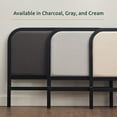 thumbnail image 5 of Rest Haven Salem Metal Platform Bed with Rounded Upholstered Headboard, Full, Charcoal, 5 of 13