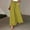 Yellow, variant on BLOCLOALO Culottes Baggy Pants Women's Wide Leg Pants Flowy Drape Ruffle Waist Pants Flowy Pants Loose Pants Wide Leg Pants Black L