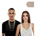 thumbnail image 4 of Jewelry Atelier Gold Chain Necklace Collection - 14K Solid Yellow Gold Filled Rope Chain Necklaces for Women and Men with Different Sizes (2.1mm, 2.7mm, or 3.8mm), 4 of 11