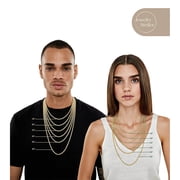 Jewelry Atelier Gold Chain Necklace Collection - 14K Solid Yellow Gold Filled Rope Chain Necklaces for Women and Men with Different Sizes (2.1mm, 2.7mm, or 3.8mm)