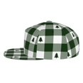 thumbnail image 3 of Bingfone Baseball Cap,Snapback Trucker Hat for Men & Women with Adjustable-Green White Lumberjack Plaid, 3 of 9