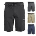 thumbnail image 2 of IROINNID Men's Quick Dry Stretchy Shorts Breathable Lightweight Outdoor Wear Casual Training Hiking Shorts with Multi-pockets, Blue, 2 of 9