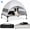 Gray, variant on Elevated Dog Bed with UV-Proof Canopy, Outdoor Dog Tent with Powerful Adjustable Feet, Portable Pet Cot with Wider Shade, Raised Cooling Bed for Camping, Patio, Beach, Poolside