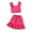 Pink, variant on LUOGENLI Little Girls Outfits 7/8 Toddler Girls Summer Fly Sleeve Solid Tops and Skirts Outfits Clothes Set for Child Clothes Girls Summer Outfits 10/12 Girls 4th of July Outfit Size 7/8 11-12 Years
