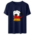thumbnail image 4 of Blusa de mujer Oktoberfest Camiseta de cuello redondo Estampado de verano Jersey de manga corta Camiseta de mujer para hombre Tops Camisa Pompotops  hfajkhk135837, 4 of 5