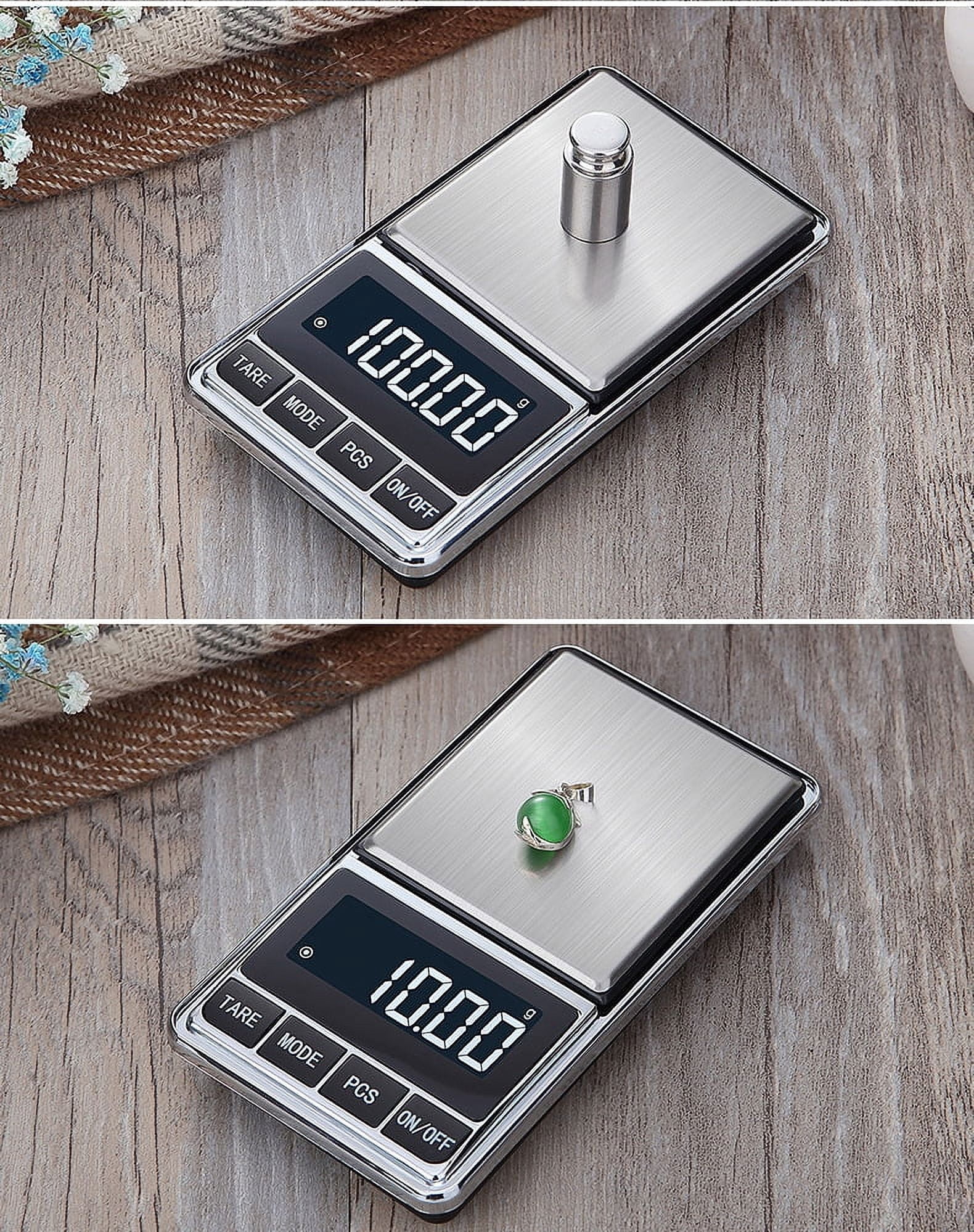 Egoelife Pocket Scale 500g/0.01g High Precision Scale Portable Digital Kitchen Scale Pocket Scale for Gold Jewelry Food Scale Mini Gram Scale with Large Backlit LCD Display Battery Included
