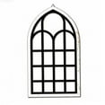 thumbnail image 1 of Espejo de ventana arqueado, decoración de pared, espejo de ventana con marco de madera moderno, decorativo Negro, 1 of 8