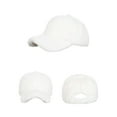 thumbnail image 5 of Gfyviroh Flock Baseball Cap for Men Women Soft Fuzzy Warm Hat Solid Color Trendy Go Out Hat, 5 of 5
