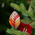thumbnail image 3 of HomeDM Maple Leaf Hanging Ornaments for Thanksgiving Christmas Tree Decor Leaves Pendant 2D Flat Acrylic Harvest Autumn Decoration for Garland Gifts Home Party Supplies, 3 of 5