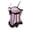 Pink, variant on Goth Padded Burlesque Bustier Corset Tops for Women Green M