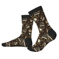 thumbnail image 2 of Xecao coffee shop house Print Crew Socks for Men and Women, Men's Soft Moisture-wicking Sock, 2 of 7