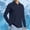 Dark Blue, variant on Men's Long Sleeve Golf Polo Shirt with Thumb Holes UPF 50 Lightweight Sun Protection Cool SPF Hiking Fishing Shirts for Men Big and Tall Size S-3XL Silver