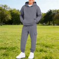 thumbnail image 2 of Ulanda Boys 2 Piece Outfits Sweatsuit Hoodie and Sweatpants Tracksuit Athletic Jogger Sets Toddler Kids Matching Sets (Grey, 3-4 Years), 2 of 6