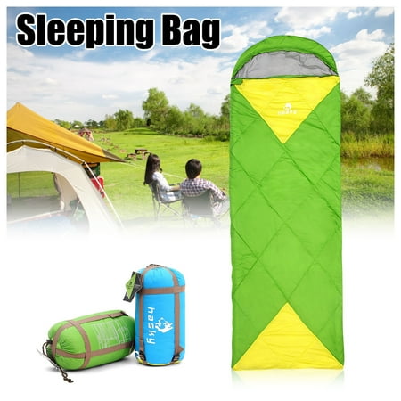 Exped Nylon Sleeping Bag Sleeping Bag 300D nylon Outdoor Camping Hiking Envelope Sleeping Bag Folding Carrying Slumber Bag 2 Person Joinable design Portable For Outdoor Camping Tent ()