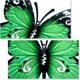 thumbnail image 3 of Decoración de pared de mariposa de Metal, escultura artística de pared de vidrio para exteriores, cielo, decoración de jardín, hogar y jardín, 3 of 5