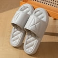 thumbnail image 5 of abtuhar Slippers for Women,Womens Slippers,Women's Fashion Casual Summer Home Solid Color Bathroom Non-Slip Slippers Gray, 5 of 5