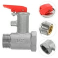thumbnail image 3 of 1 UNID 0.8MPA BRASS NÍNICO PLAZADO DE AGUA CALENTADOR DE AGUA CALENTADOR DE AGUA Presión, 3 of 5