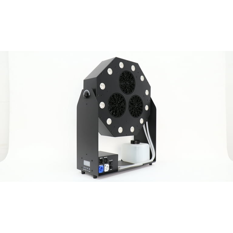 Jacmui Volcano Bubble Machine 3-Nozzle Design, RGBW, Big Bubble