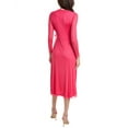 thumbnail image 2 of Anne Klein womens Mesh Midi Wrap Dress, XL, Pink, 2 of 2